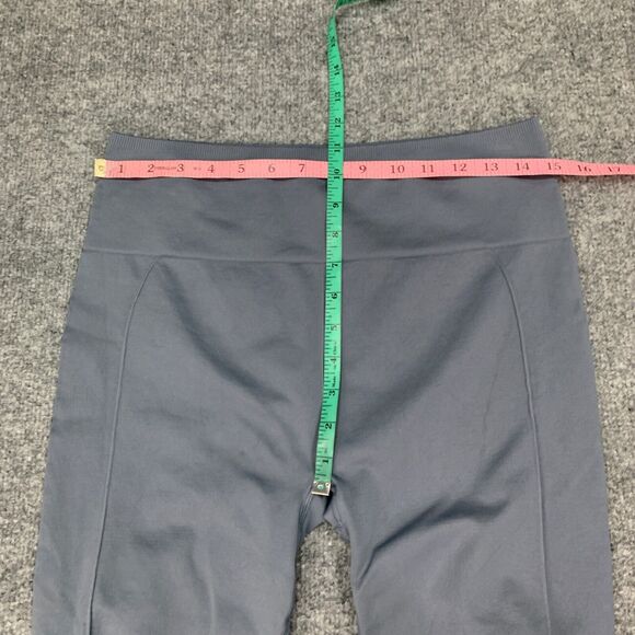 Fabletics Leggings Womens L Large Slate Cropped Stretch Pull On Athletic Stretch - Picture 3 of 8